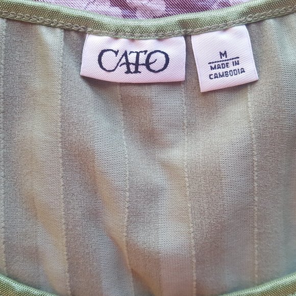 Dressy Sage Green Summer Top Sleeveless M - Picture 4 of 4